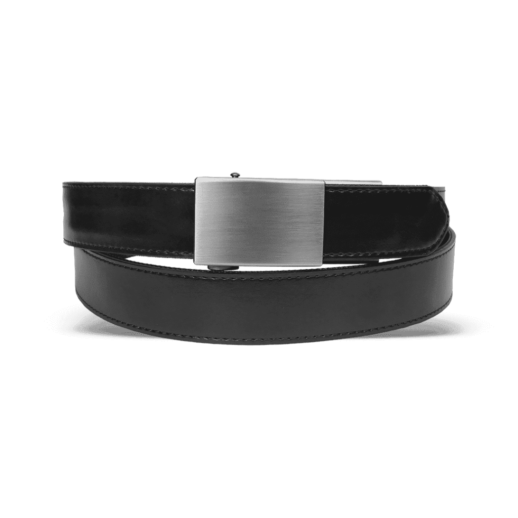 NexBelt 1.5in Leather Tactical Gun Belt - Black - Patriotware Holsters